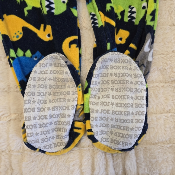 Joe Boxer 3T Kids Dinosaur Pajama Set - Blue, Green, Yellow - Picture 4 of 4